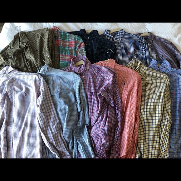 POLO SHIRT BUNDLE (11 shirts) size Medium - Picture 1 of 2
